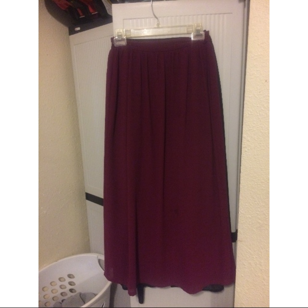Maroon Skirt